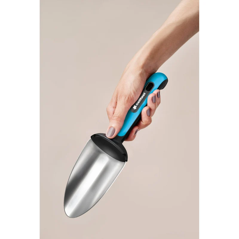 Cellfast spade, brett ergonomiskt handtag, blad i rostfritt stål, Ergo
