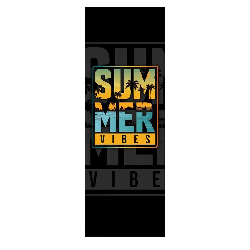 Klassisk solstol i bokträ från GreenBlue, modell GB183, med tryckmönstret ”Summer Vibes”, 4 stycken