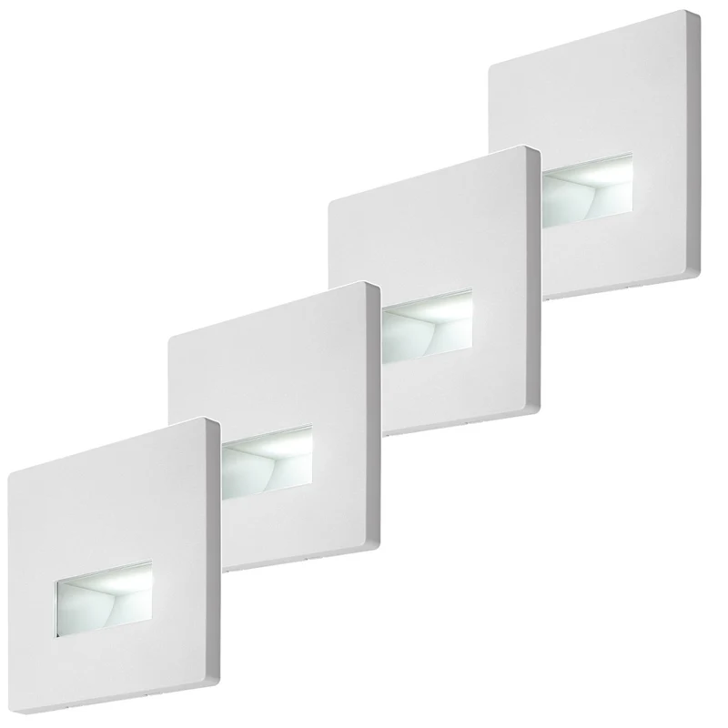 Lunca LED-lampa 1 W, IP20, vit, justerbar ljusfärg 3000, 4500, 6500 K, 77196, 4 stycken