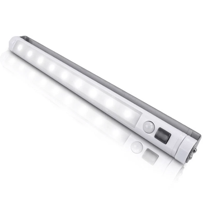 Maclean LED-kökslampa, underskåp 9 SMD, batteridriven, PIR-sensor på/av, MCE166 + 3x Varta Industrial LR6/AA R-06 batterier