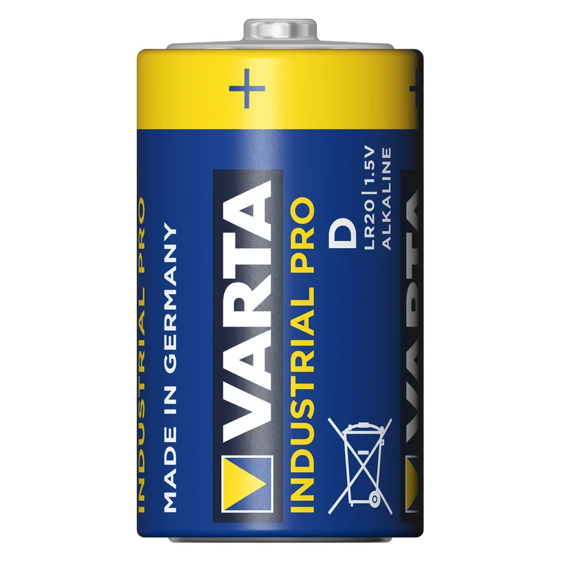 20x Varta Industrial R20 / D Alkaliska batterier Super effektiv tyska