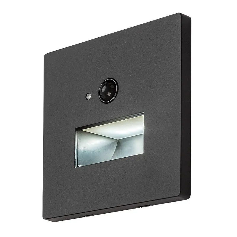 Lunca LED-lampa 1 W IP20 svart 3000, 4500, 6500 K rörelsesensor, ljussensor, 77197