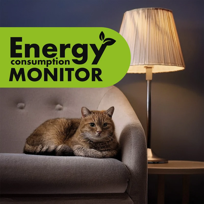 GreenBlue energimätare, wattmätare, 16A, max. 3680W, subminne, GB615 F