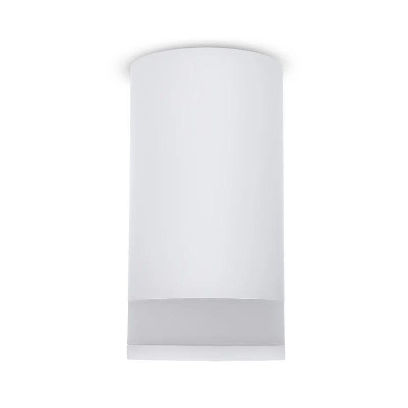 Maclean utanpåliggande armatur/rör, spot, rund, aluminium, GU10, 55x130mm, vit, MCE361 W+LED-lampa GU10 7W Maclean Energy MCE437 WW varmvit 3000K, 220-240V~, 50/60Hz, 490 lumen