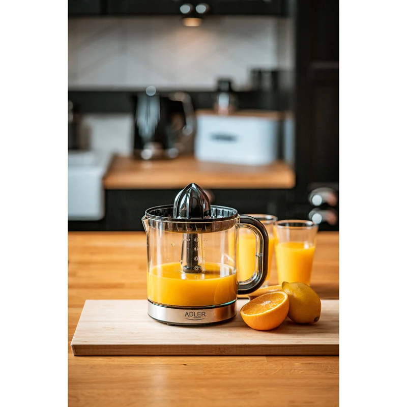 Citruspress Adler, kapacitet 1,2 l, maximal effekt 60 W, svart, AD 4012