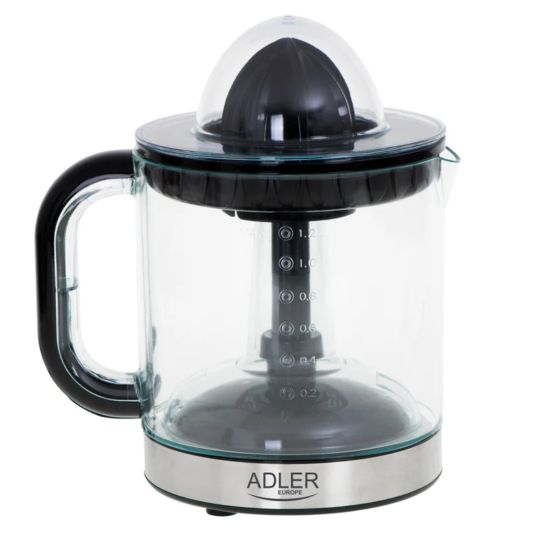 Citruspress Adler, kapacitet 1,2 l, maximal effekt 60 W, svart, AD 4012