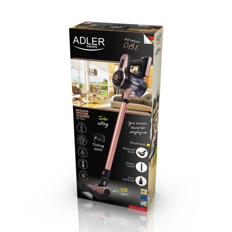 Adler AD 7044 handdammsugare utan påse - den professionella högpresterande dammsugaren