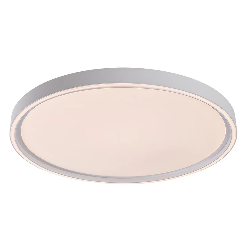 Taklampa Rabalux Zerina, 54 W, IP40, vit, 3000–6500 K, minnesfunktion, med fjärrkontroll, timerfunktion, nattlampeffekt, 75087