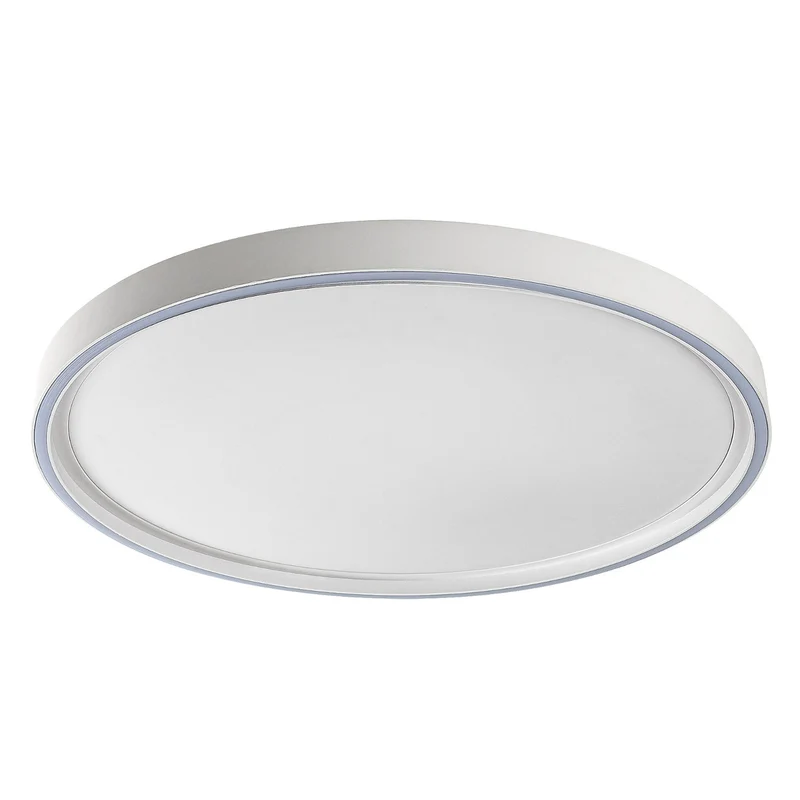 Taklampa Rabalux Zerina, 54 W, IP40, vit, 3000–6500 K, minnesfunktion, med fjärrkontroll, timerfunktion, nattlampeffekt, 75087