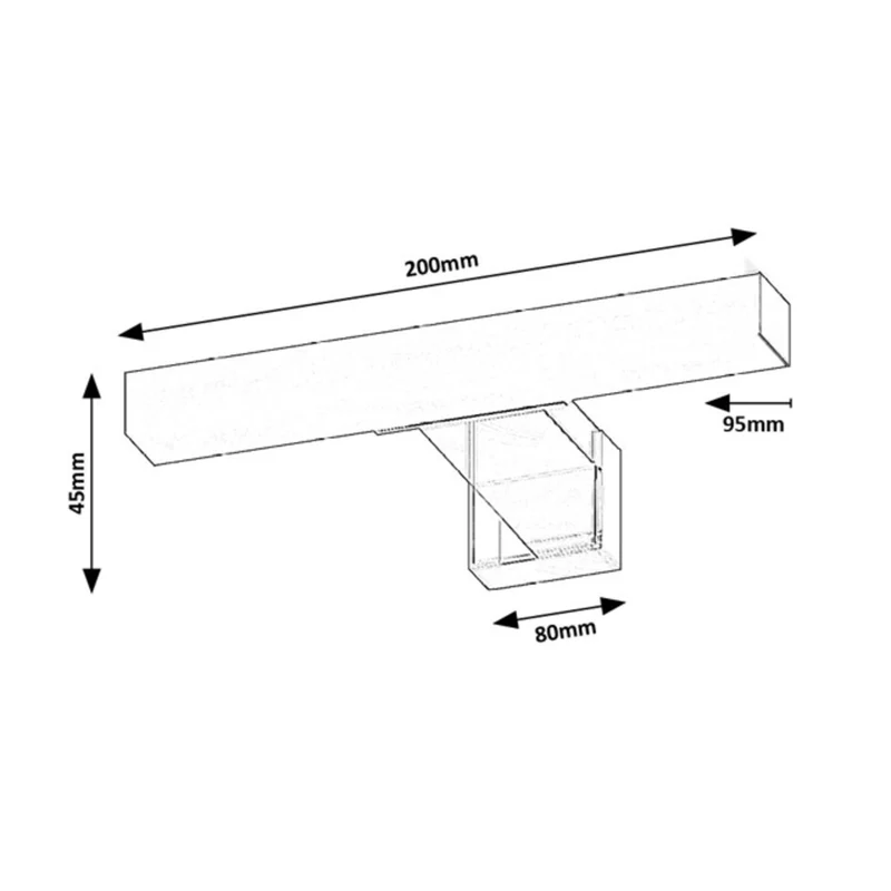 Badrumslampa Rabalux Oliro LED 4 W krom IP44 4000 K, 75047