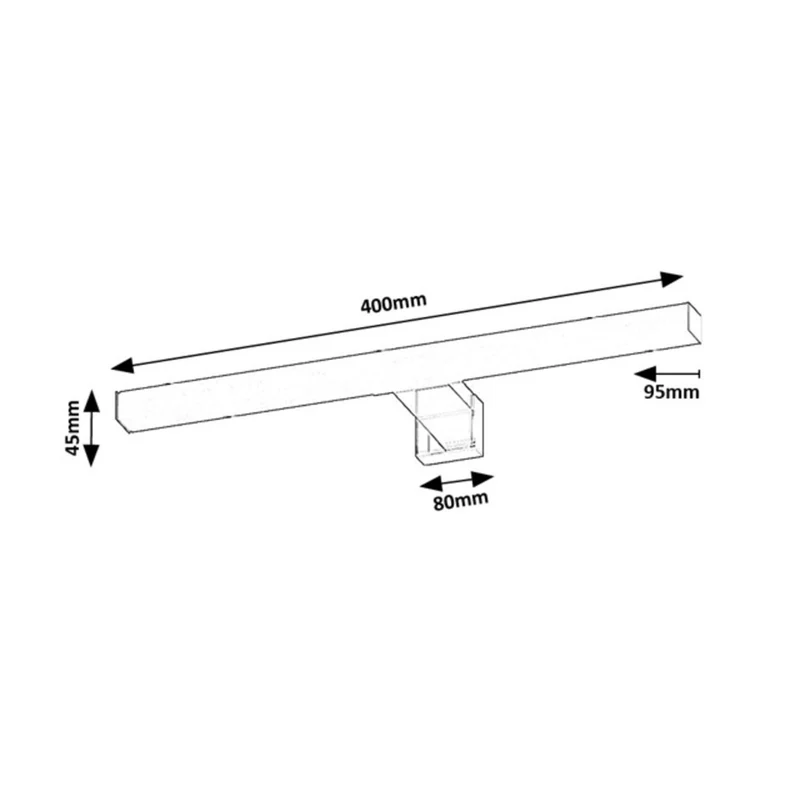 Badrumslampa Rabalux Oliro LED 6 W, krom, IP44, 4000 K, 75048