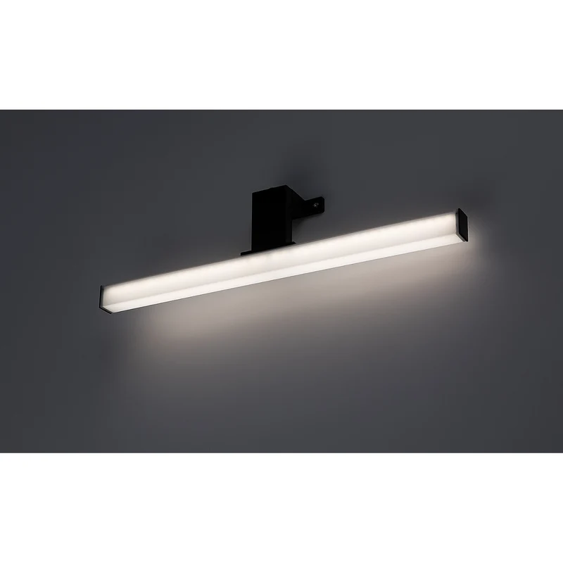Badrumslampa Rabalux Oliro LED 6 W, svart, IP44, 4000 K, 75051