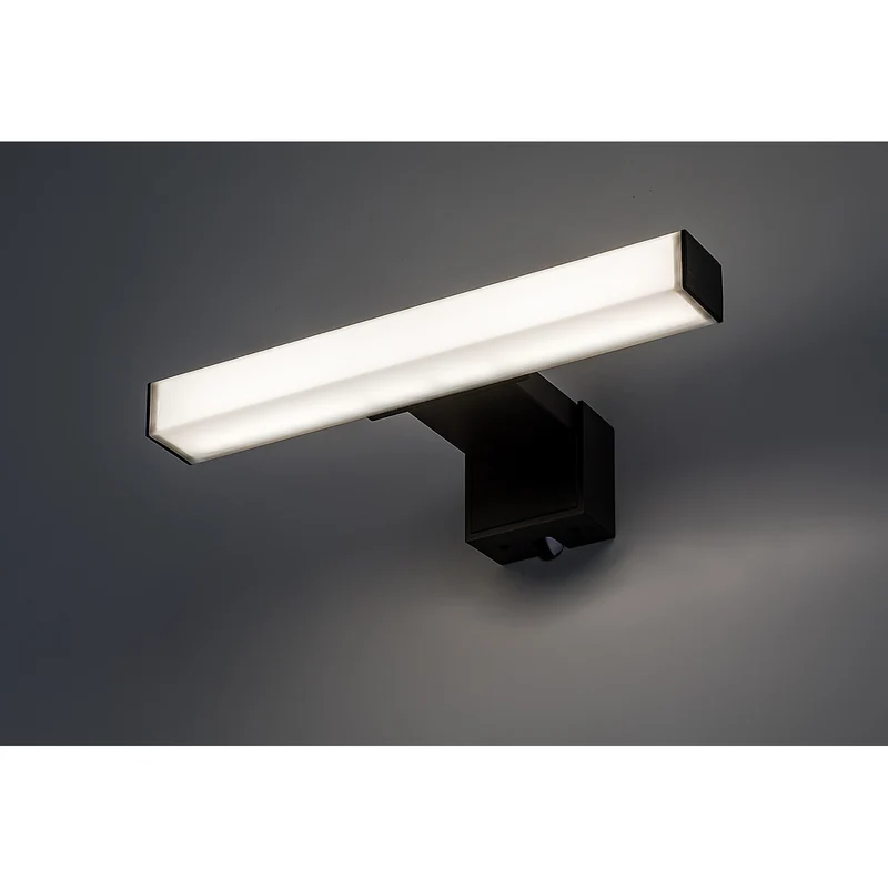 Badrumslampa Rabalux Oliro LED 4 W, svart, IP44, 4000 K, 75050