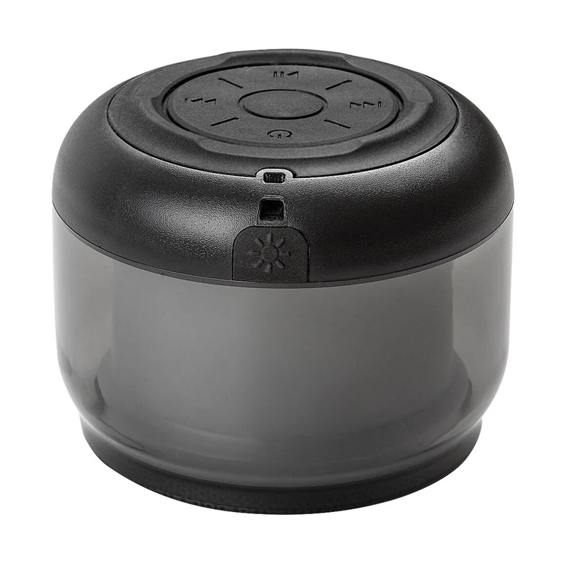 Rabalux Radelia skrivbordslampa, Bluetooth-högtalare, RGB, svart, IP20, batteri, 76110