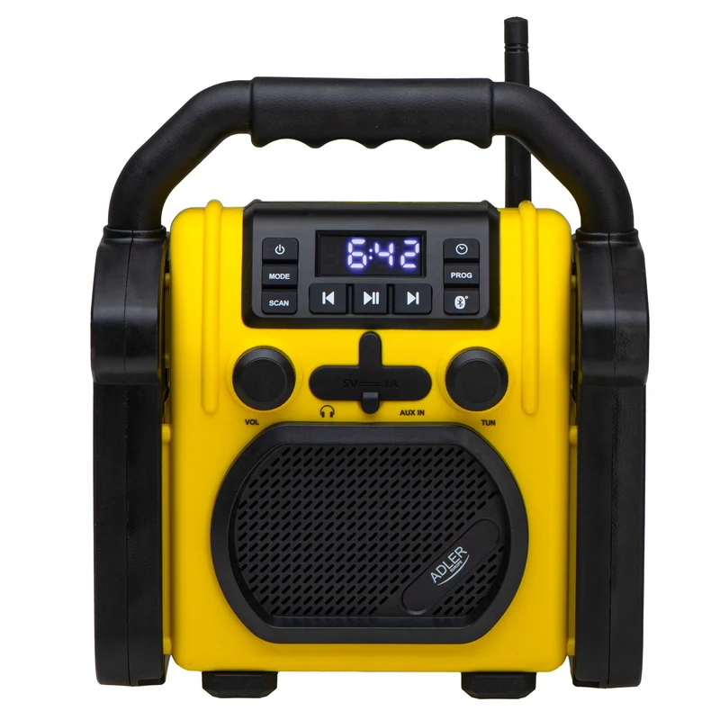 Adler byggradio, Bluetooth 5.1, IPX 54, effekt 10 W, AD 1911