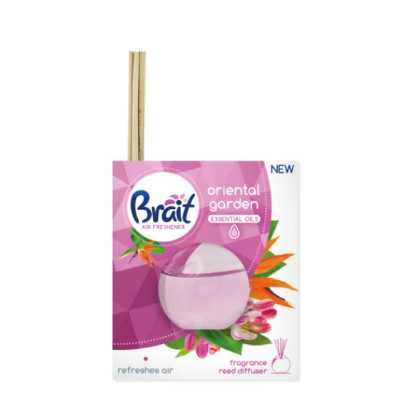 Brait Reed Diffuser 40 ml – Bambus duftpinde med æteriske olier i 3 dufte