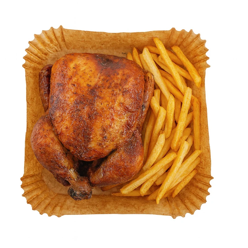 Pappersinsatser till fritösen Adler, 16 cm, upp till 240 °C, biologiskt nedbrytbara, 200 stycken, AD 6731