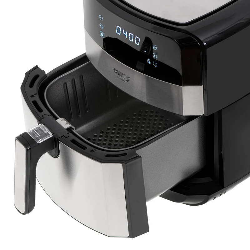 Fettfri fritös, 9 program, 5,0 L, Airfryer, Camry CR 6311 + pappersinsatser till fritösen, 16 cm, biologiskt nedbrytbara, 100 stycken