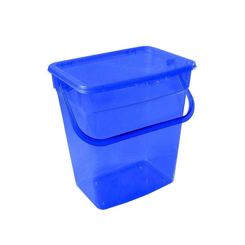 Plast Team 10L pulverbehållare - transparent blå