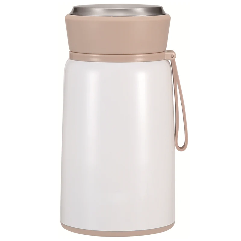 Thermos matbehållare Termisk matbehållare i rostfritt stål inkl. vikbar sked 800 ml