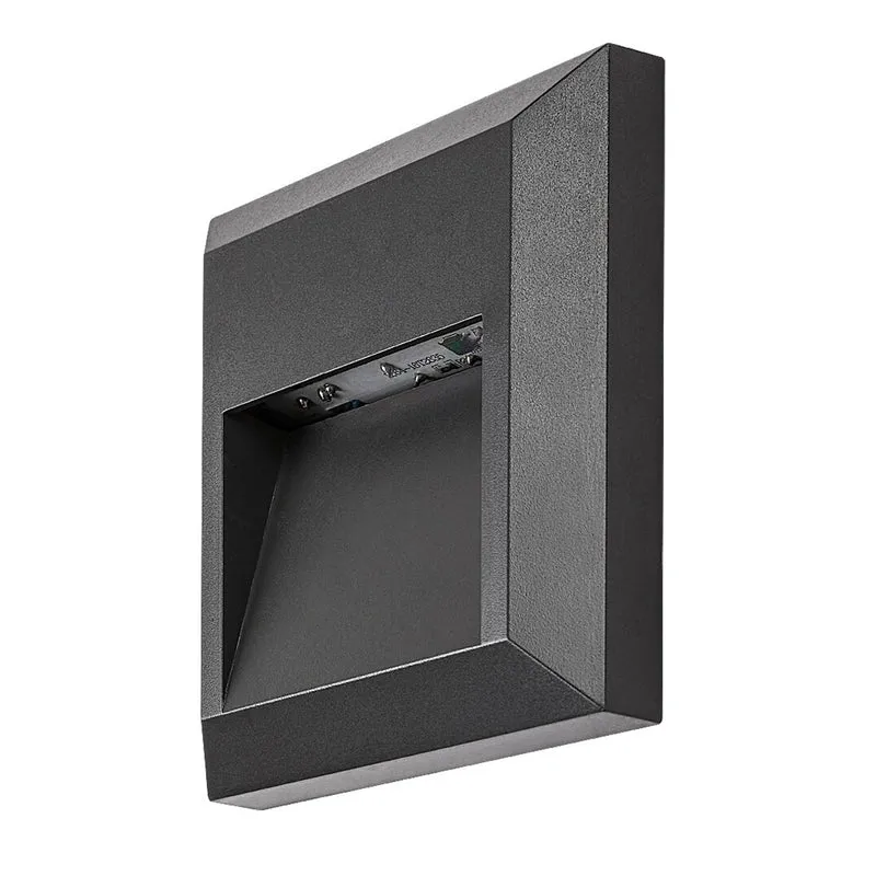 Rabalux-lampa, väggmonterad, utomhus, LED 4 W, antracit, Trento, 4 stycken