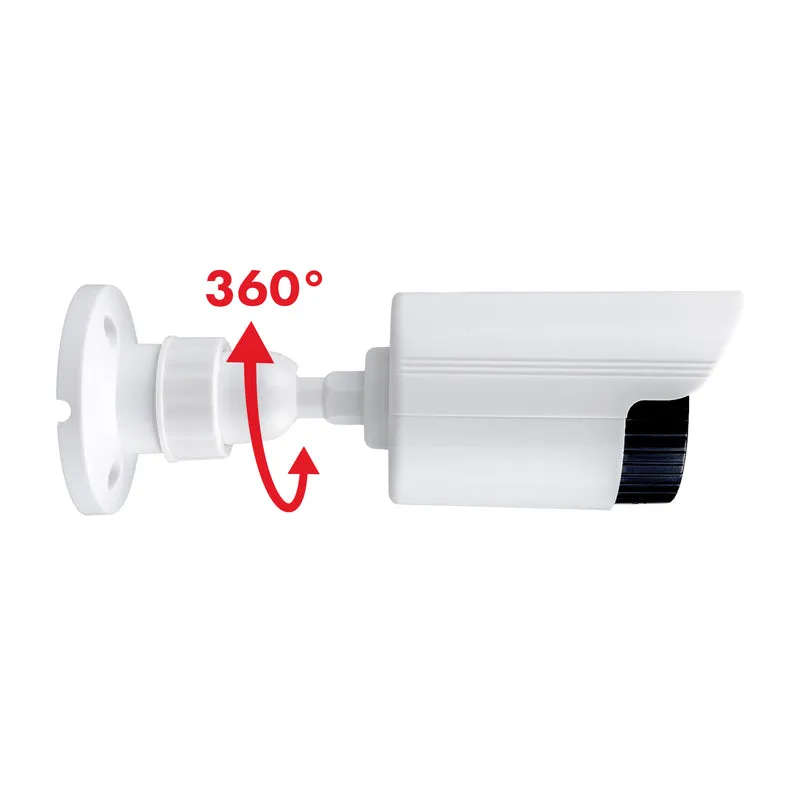 Set med två attrapper av tubkameror, IR-LED-dioder, vita, strömförsörjning 2xAA (ingår ej), ABS, IR1800 WT
