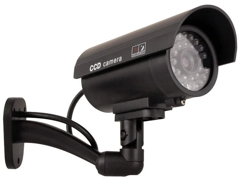 Realistisk dummy-kamera IR9000 B IR med blinkande LED