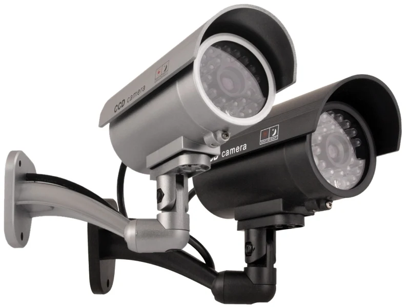 Realistisk dummy-kamera IR9000 B IR med blinkande LED