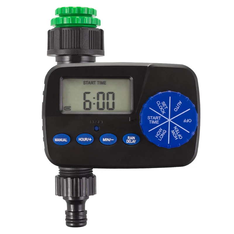 GreenBlue elektronisk bevattningskontroll, programmerare, strömförsörjning 2x1,5V AA, GB390 + 2x Varta Industrial alkaliskt AA-batteri