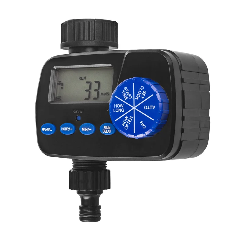 GreenBlue elektronisk bevattningskontroll, programmerare, strömförsörjning 2x1,5V AA, GB390 + 2x Varta Industrial alkaliskt AA-batteri