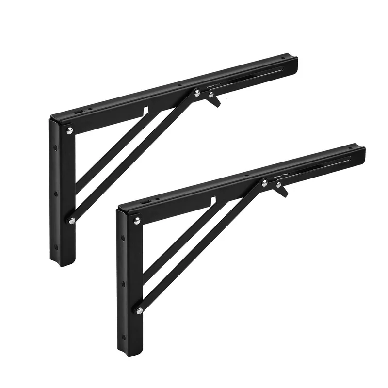 Fällbar fäste för vägghylla Maclean, min. 250 mm, max. 500 mm, max. 50 kg, 2 st., MC-194