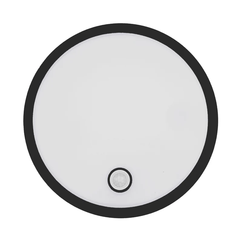 Maclean LED-lampa med rörelsesensor, PIR-sensor, svart, 10 W/15/18 W, IP65, justerbar färgtemperatur 3000/4000/6000 K, MCE535 B
