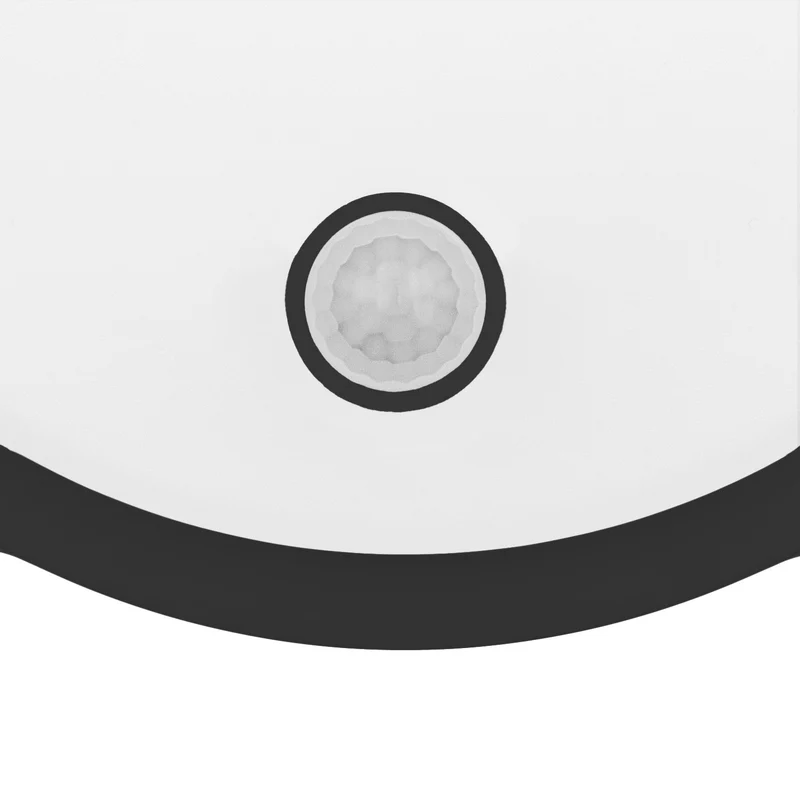 Maclean LED-lampa med rörelsesensor, PIR-sensor, svart, 10 W/15/18 W, IP65, justerbar färgtemperatur 3000/4000/6000 K, MCE535 B