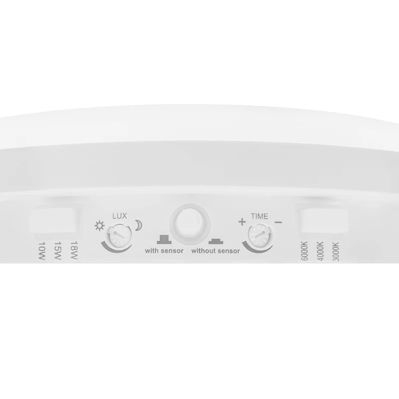 Maclean LED-lampa med rörelsesensor, PIR-sensor, vit, 10 W/15/18 W, IP65, justerbar färgtemperatur 3000/4000/6000 K, MCE535 W