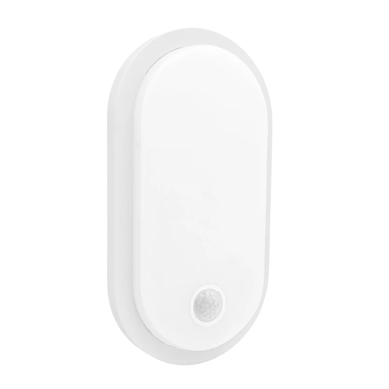 Maclean LED-lampa med rörelsesensor, PIR-sensor, vit, 10 W/15 W/18 W, IP65, justerbar färgtemperatur 3000/4000/6000 K, MCE534 W