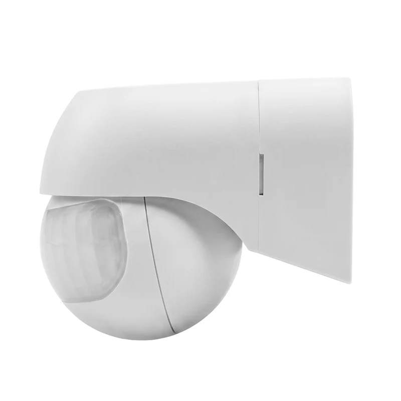 Maclean PIR-rörelsesensor 12–24 V, infraröd, IP44, vit, räckvidd 12 m, max. belastning 60/120 W, MCE623 W