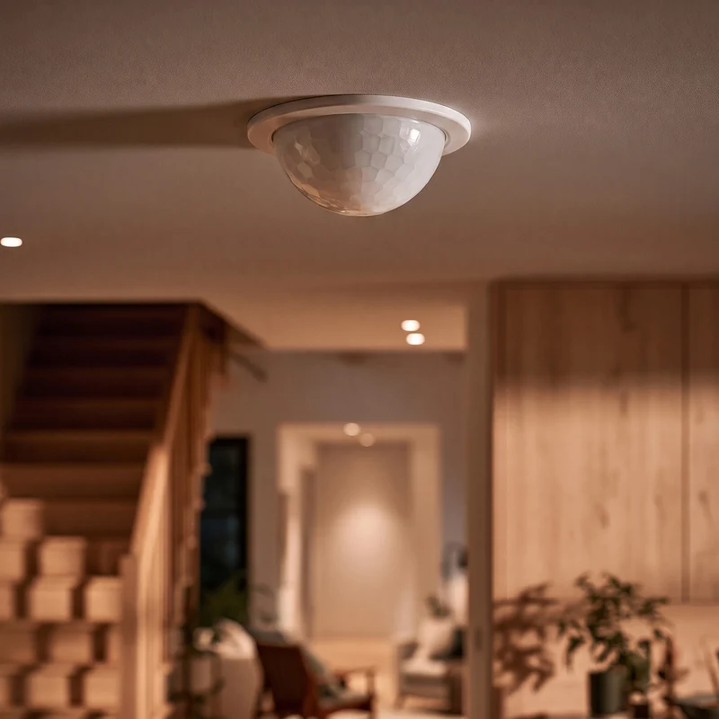 Maclean PIR-närvarosensor, för infällning, räckvidd 10x40 m, 1000 W/2000 W, 220–240 V AC, 50/60 Hz, IP54, MCE822