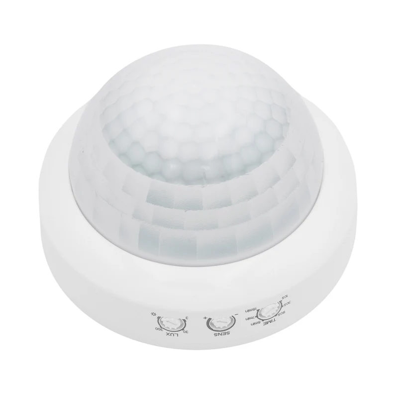 Maclean PIR-närvarosensor, för ytmontering, räckvidd 10x40 m, 1000 W/2000 W, 220–240 V AC, 50/60 Hz, MCE823