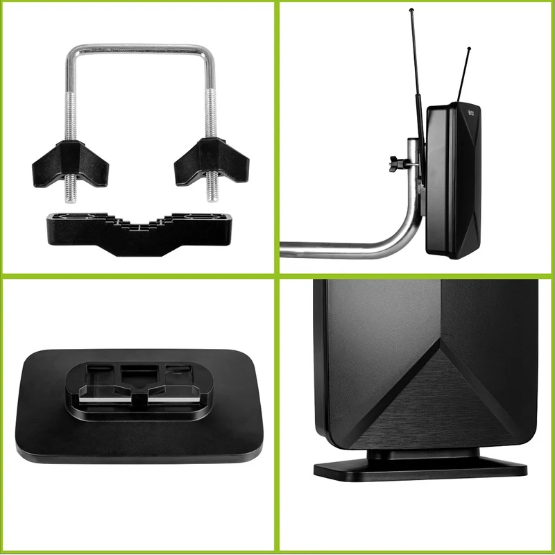 Aktiv antenn, för rummet, inomhus, utomhus, DVB-T2, markbunden 4K-TV, Vayox