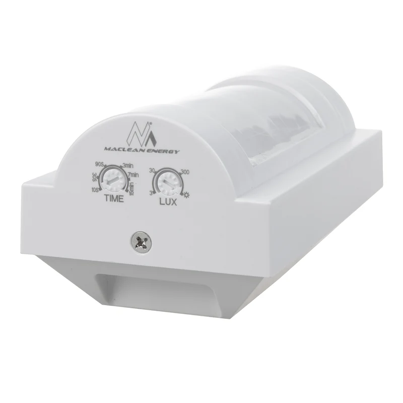 Maclean infraröd PIR-rörelsedetektor för utomhusbruk, djurimmun, max.1200W, IP65, MCE385 W