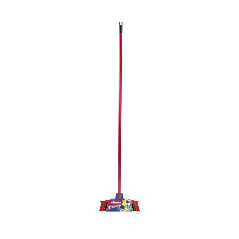 VILEDA BORSTE kvast med 3ACTION + BARROW blad för sopning