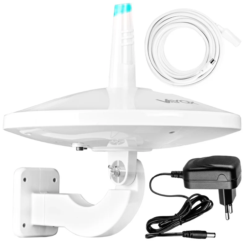 DVB-T/T2 Digital720 Combo-antenn med rundstrålande mönster, vit, VA0066, Vayox