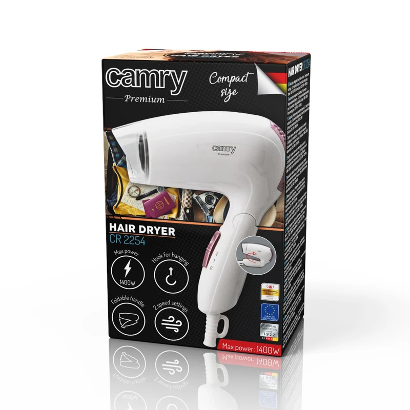 Hårtork 1200W Camry CR 2254 2 effektnivåer