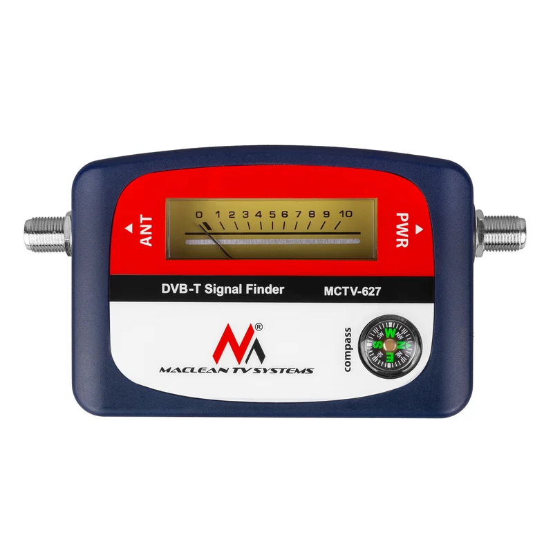 Maclean DVB-T TV-mätare, väska, kabel 25 cm F-F, MCTV-627 + 10x AA Varta Industrial-batterier