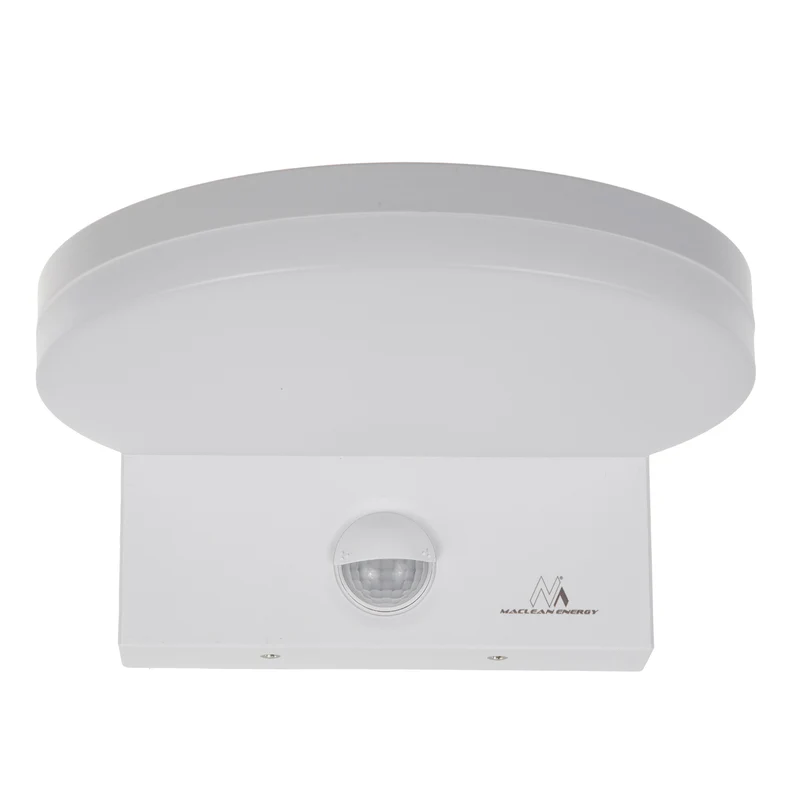 Maclean LED-lampa med rörelsesensor, PIR-sensor, vit, 15 W, IP65, 1560 lm, neutralvit färg (4000 K) MCE344 W, 2 st