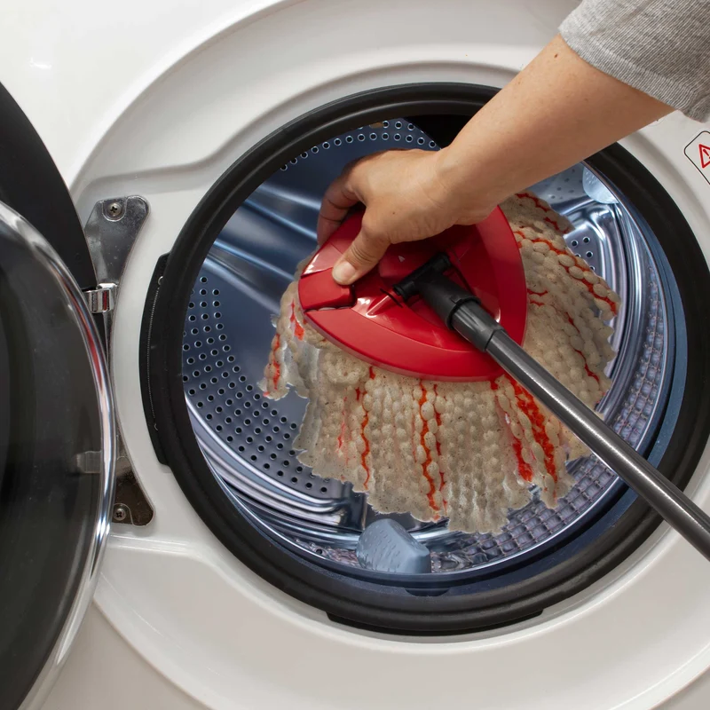 Vileda Turbo Deep Clean roterande mopp-set med skaft och hink