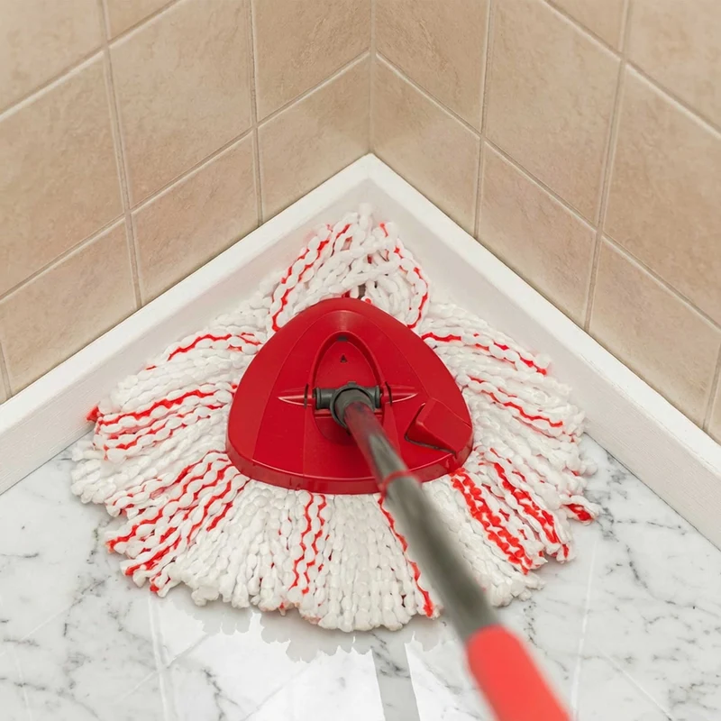 Vileda Turbo Deep Clean roterande mopp-set med skaft och hink