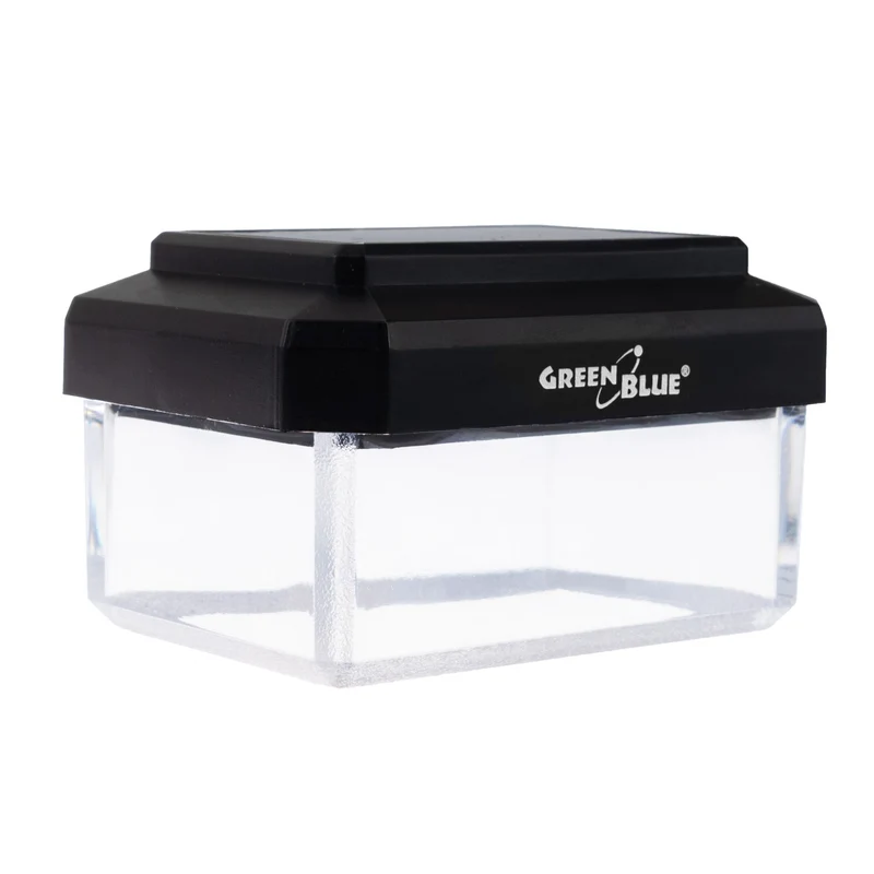 GreenBlue solcellsdriven LED-stolplampa, 60x40 mm, kuplock, 3200 K, GB125 WW, 2 st