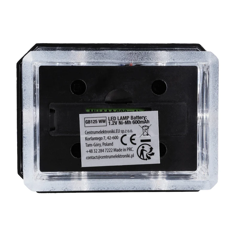 GreenBlue solcellsdriven LED-stolplampa, 60x40 mm, kuplock, 3200 K, GB125 WW, 2 st