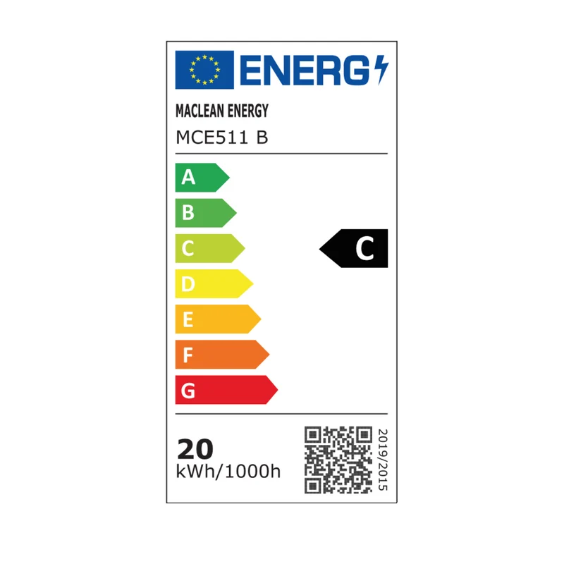 Maclean LED-lampa svart 20W IP65 2750lm neutralvit 4000K MCE511 B